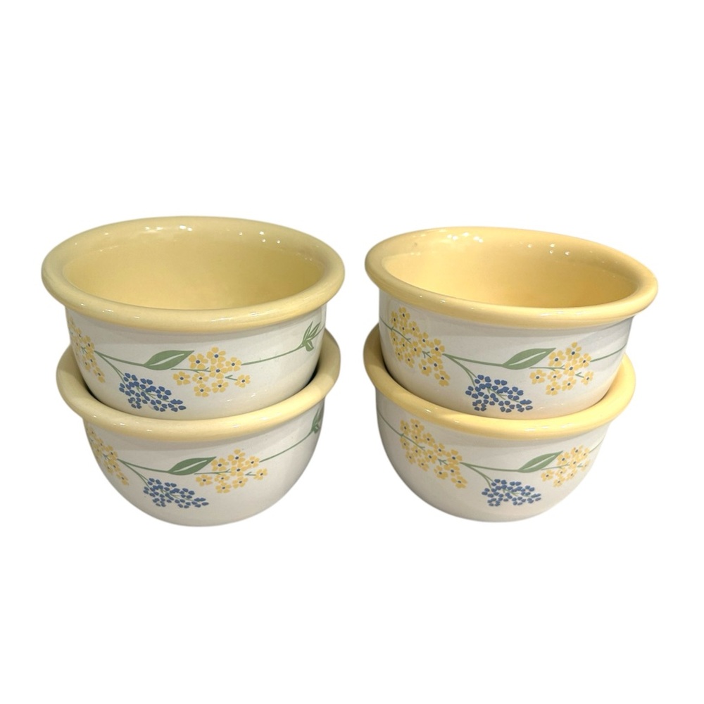 Floral Corelle Ceramic Ramekins (x4)